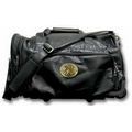 Leatherette Sport Locker Bag (Wheeled) W/ Logoed Medallion (Die Struck)